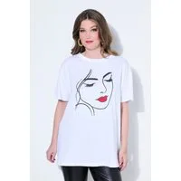 MIAMODA T-Shirt T-Shirt Boxy Fit Frauen-Motiv Halbarm