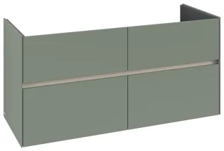 Villeroy & Boch Waschtischunterschrank Collaro 1261x610x480mm 4 Ausz. Waschbecken mittig Soft Gree C14700AF