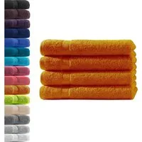Hometex Premium Textiles Handtuch in Premium Qualität 500 g/m², Feinster Frottier-Stoff 100% Baumwolle, 4x Handtuch, weich, saugfähig, extra schwer & flauschig