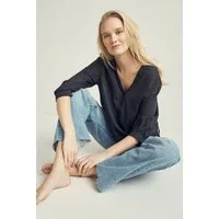 SENSES.THE LABEL Schlupfbluse mit Tunika Ausschnitt