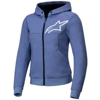 Alpinestars Motorradjacke Alpinestars Stella Chrome V2 Sport Hoodie Blau/Violett/Weiss Damen motorradjacke für damen