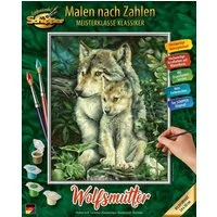 Schipper Malen nach Zahlen Meisterklasse Klassiker - Wolfsmutter, Made in Germany