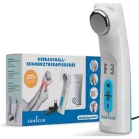 Sanicur Massagegerät Ultraschall-Schmerztherapiegerät mit 3 Intensitätsstufen, Effektiv bei Muskelschmerzen, Arthrose, Zerrungen & Verspannungen