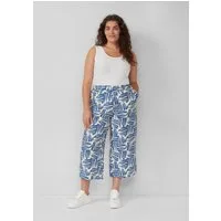 s.Oliver Culotte Hose Culotte aus Viskosemix mit All-over-Print