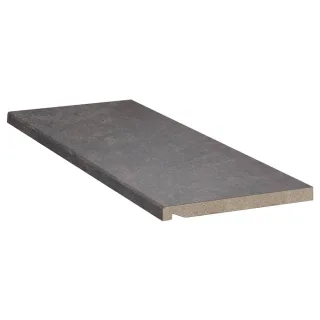 Fensterbank Schieferoptik, WERZALIT compact, Schiefer grau, 500 x 100 mm, glatt seidenmatt, individuell konfigurieren