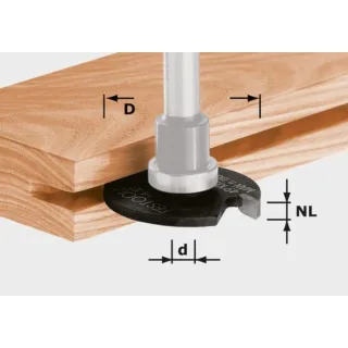 Festool Scheibennutfräser HW D40 - 491058