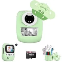 HT Kinderkamera mit 30 Megapixeln,1080P Full HD Selfie-Digitalkamera Kinderkamera (inkl. 2,4 Zoll Display und 32GB TF-Karte, ideal als Geschenk für Jungen und Mädche)