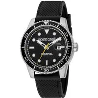 roberto cavalli Quarzuhr Uomo Trend II RC5G084P1025, Armbanduhr, Herrenuhr, Silikonarmband, analog, Tag
