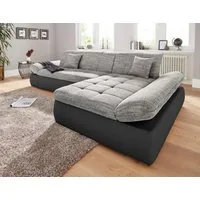 DOMO collection Ecksofa PB MORIC wahlweise mit Bettfunktion + Armteilverstellung, L-Form, im XXL-Format, B/T/H:300/172/80 cm, feine Steppung