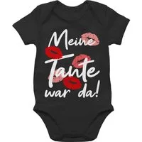 Shirtracer Shirtbody Meine Tante war da - weiß Strampler Baby Mädchen & Junge