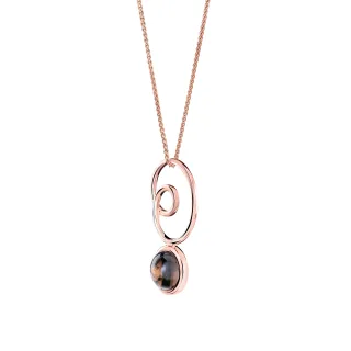 Orphelia 'Eugenia' Damenkette mit Anhänger aus 925er Sterlingsilber, Rosé, ZH-7495