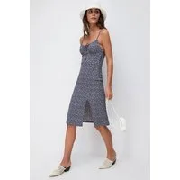 No Matter What Minikleid Minikleid mit Blumenmuster und Schlitz
