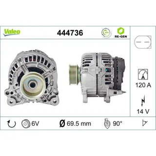 Valeo Lichtmaschine 120A VW Lt Transporter Volvo S60 S70 S80 V60 V70 Xc70