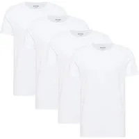MUSTANG T-Shirt Herren T-Shirt 4er Pack Baumwolle (Packung, 4er Pack)