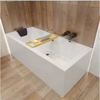 KOLMAN Badewanne Rechteck QUADRO 155x70 mit AcrylSchürze + Kopfstütze