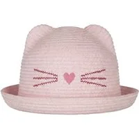 Sterntaler® Sonnenhut UV-Schutz 50+ Strohhut Katze (1-St) Leichter, atmungsaktiver Strohhut mit Katzen-Stickerei und Krempe