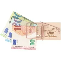 Spruchreif® Spardose Mausefalle Geldgeschenk · Mausefalle mit Spruch · Gutscheinverpackung