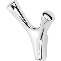 SO-TECH® Kleiderhaken Garderobenhaken BICORNO 8,2 x 7,1 cm, (1-St), Chrom poliert inklusive Befestigungsschrauben und Dübel