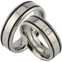Trauringe123 Trauring Hochzeitsringe Verlobungsringe Trauringe Eheringe Partnerringe, aus Titan JT8