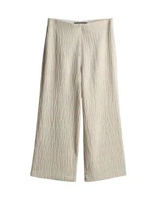 someday - Wide Culotte - Curilo texture beige - Gr. - 38