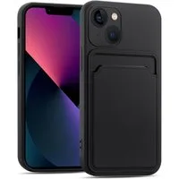 CoolGadget Handyhülle Card Case Handy Tasche für Apple iPhone 13 6,1 Zoll, Silikon Schutzhülle mit Kartenfach für iPhone 13 Hülle