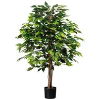Kunstpflanze Ficus Benjamini, Creativ green, Höhe 120 cm