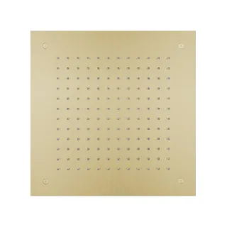 Herzbach spa ix pvd Deckeneinbau-Regenbrause 380 eckig brass, Brass Steel, 21.638000.2.41 21.638000.2.41