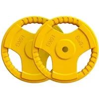 GORILLA SPORTS Hantelscheibe Hantelscheibe 30/31 mm Gummi Gripper 1,25-25 KG, 30 kg, (2-tlg)