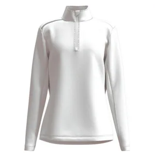 Forelson - "Broadway" Base Layer Oberteil mit kurzem Reißverschluss für Damen - Emblem (Weiß)