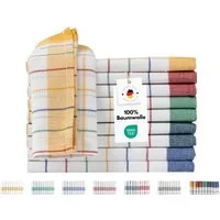 Carpe Sonno Geschirrtuch 100% Baumwolle Spültuch Trockentuch Allzweck-Tücher - GASTRO QUALITÄT, (Spar-Set, 10-tlg., 10 Geschirrtücher), Geschirrhandtuch saugstark mit Aufhänger für Küche Haushalt Home