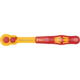 Wera 8007 B VDE Zyklop Knarre, isoliert, mit Umschalthebel, mit 3/8"-Antrieb - 05004966001
