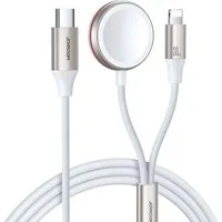 JOYROOM 2-in-1- Kabel und induktives Ladegerät 1,5 m - Kompatibel mit iPhone Smartphone-Kabel