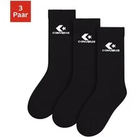 Converse Socken CHU 3PK LIGHTWEIGHT COTTON CRE (3-Paar) im 3er-Pack, weiches Strickmaterial, atmungsaktive Zehenpartie