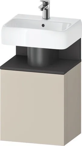 Duravit Qatego Waschtischunterbau wandhängend Taupe Supermatt 440x350x645 mm - QA4076L49830000 QA4076L49830000
