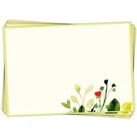 Logbuch-Verlag Aufkleber Etiketten floral 25er Set 7,4x5,2 cm Papier Aufkleber für Marmelade