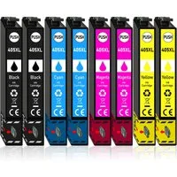 Druckerparadies 8er Pack Druckerpatronen 405 405XL kompatibel für Epson WF-4830 Tintenpatrone (8-tlg)