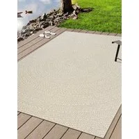 the carpet Teppich Kansas, rechteckig, Höhe: 10 mm, moderner robuster In und Outdoor Teppich Jute Look