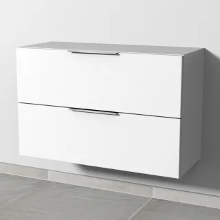 Sanipa 4balance Anbauschrank mit 2 Auszügen, Weiß-Matt, DG10101 DG10101