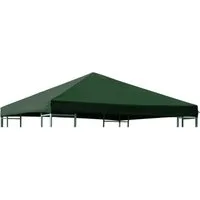 DEGAMO Pavillon-Ersatzdach, für Metall- und Alupavillon 3x3 Meter, dunkelgrün, wasserdicht