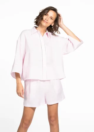 (THE MERCER) N.Y. - Bluse french rose - Gr. - 34