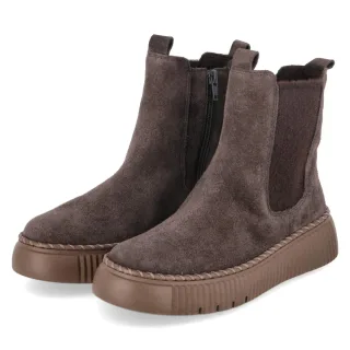 Gabor Chelsea Boots - Gr. 37 - Braun - Rauleder