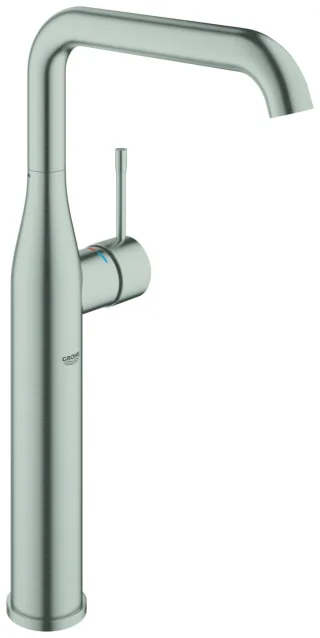 GROHE Waschtischarmatur Essence für freisteh. Waschschüsseln supersteel, 24170DC1 24170DC1