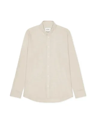 les deux - Flanellhemd beige - Gr. - S