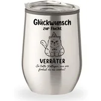 Lasernauten Becher Becher mit Gravur Abschied Kollegin Kollege Geschenk Verabschiedung, mit Gravur