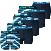 PUMA Boxershorts JUNGEN BASIC BOXER Printed Stripes 8er Pack (8er-Pack)