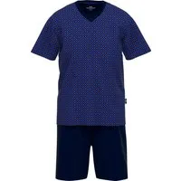 GÖTZBURG Pyjama Herren-Shorty Single-Jersey gemustert