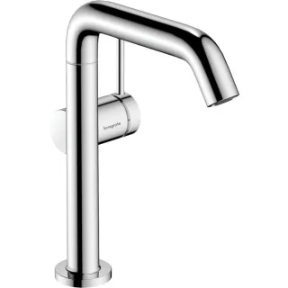 hansgrohe Tecturis S Waschtischarmatur 73364000 Ausladung 210mm, mit Schwenkauslauf und Push-Open-Ablaufgarnitur, chrom