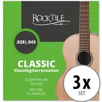 Rocktile Saiten Saiten für Konzertgitarre Super Light 3er Set, (3-tlg), Super Light 3er Set für Konzertgitarre