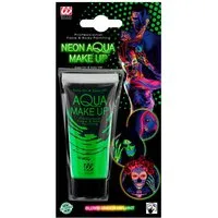 Widmann S.r.l. Theaterschminke Aqua Make-up - Tube 30 ml, Neon Grün