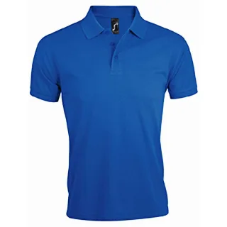 SOLs Mens Prime Pique Plain Short Sleeve Polo Shirt (Königsblau)